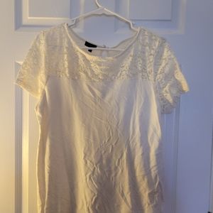 Off-White Talbots Petite Blouse (Size L)